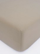 Jersey plachta do postieľky Classic 60 x 120 cm – sivohnedá