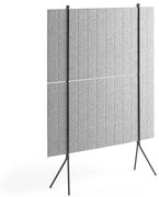 Paraván SPLIT, 1200x1500 mm, svetlo šedý