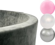 Suchý bazén s guličkami velvet 90 x 30 + 150 guličiek pre dievča