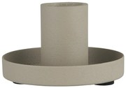 Ib Laursen Kovový svietnik Ash Grey Ø 7 cm