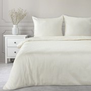 SATÉNOVÉ OBLIEČKY VERA 160X200 CM, 2 KS 70X80 CM KRÉMOVÉ