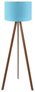 Stojacia lampa AYD 1xE27/40W/230V modrá/hnedá