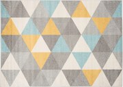 TA Koberec C940M TMAVO_ŠEDÁ/TYRKYSOVO AZÚROVÁ Rozmer: 60x100 cm