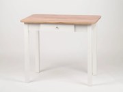 Stima Stôl PICCOLO so zásuvkou Vyberte odtieň ->: Dub Wotan, Vybetre odtieň podnože ->: Biela