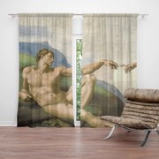 Sablio Záves Stvorenie Adama - Michelangelo Buonarroti: 2ks 140x250cm