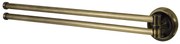 BISK Erga Deco, 2-ramenný držiak na uteráky, antická mosadz, ERG-00402