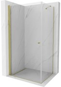 Mexen Pretoria sprchovací kút 70x90cm, 6mm sklo, zlatý profil-číre sklo, 852-070-090-50-00