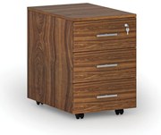 Kancelársky mobilný kontajner SOLID, 3 zásuvky, orech