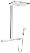 Hansgrohe Rainmaker Select, Showerpipe 460 3jet EcoSmart 9 l/min s termostatom, biela/chrómová, HAN-27029400