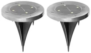 Solarna lampa do záhrady sada 2ks 11,5x14cm 4x LED