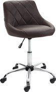 Pracovná stolička Lazio koženka - hnedá
