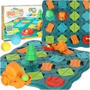 KIK Puzzle desková hra bludiště překážková dráha 28 el.