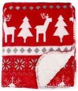 Deka LUMI červená / biela