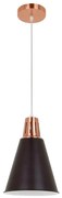 Klausen KL 6236 - Luster na lanku SHADE 1xE27/15W/230V medená/čierna