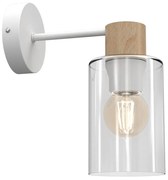 Nástenná lampa MADERA 1xE27/60W/230V biela/drevo