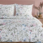 SATÉNOVÉ OBLIEČKY SPRING57 200X220 CM, 2 KS 70X80 CM KVETY