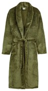 Zelený župan z mikroplyšu veľkosť XL/XXL Polyvelvet – Good Morning