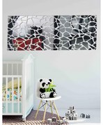 Zrkadlová nálepka na stenu samolepka I SENTOP OX003