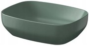 Cersanit Larga, umývadlo na dosku 50x38,5x13,5 cm, zelená matná, K677-065