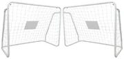 TRENDIE Zostava 2 futbalových bránok 124x96 cm