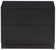 Čierny modulárny TV stolík z borovicového dreva 50x40 cm Finca – WOOOD