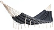 InternetovaZahrada Hojdacia sieť so strapcami 320x150 cm - šedá