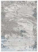 Koberec BLISS Z198AZ221 abstraktný, krémový / modrý