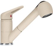 Drezová batéria Franke s vyťahovacou spŕškou, 2 prúdy pieskový melír 115.0470.665