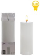 LED svíčka IDALIA 16 cm bílá
