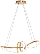 Toolight Toolight, LED závesné osvetlenie 120cm, 48W, 3000K, LHJ036-CP, zlatá, OSW-50016