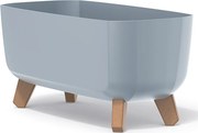Plastový kvetináč na nožičkách DGCL400 39 cm - svetlosivá