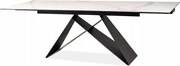 Rozkladací jedálenský stôl 160-240 cm Wallace (čierna) (pre 6 až 8 osôb)