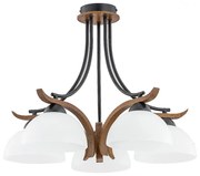 Prisadený luster BAFIA 5xE27/15W/230V hnedá