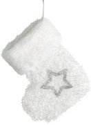 VIANOČNÁ DEKORÁCIA FLUFY SADA 12KS 15X19 CM BIELA