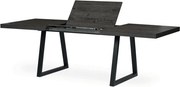 Jedálenský stôl 160x90 cm, rozkladací HT-R5624 GREY dub sivý / čierne nohy