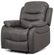 Autronic, Polohovacie kreslo, sivá, látka, TV-4086 GREY