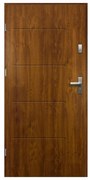 Vchodové dvere Tytan, 80 L, 900 × 2070 mm, oceľ, ľavé, dub zlatý