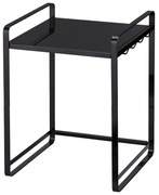 Čierna nastaviteľná kuchynská polica YAMAZAKI Tower