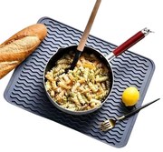 Orion Silikónový odkvapkávač k drezu, sivý