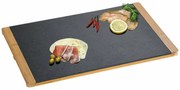 Kesper 38131 Servírovací podnos bridlica/bambus, 45 x 30 x 1,5 cm
