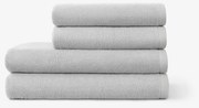 Goldea bavlnený froté uterák / osuška soft bez bordúry – sivý 50 x 100 cm