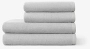 Goldea bavlnený froté uterák / osuška soft bez bordúry – sivý 70 x 140 cm