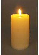 Vonkajšia LED sviečka 7,5 x 12,5 cm, béžová, na batérie