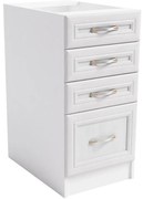 Skrinka do kuchyne Sycylia  D40s4 biela/dub lancelot