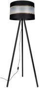 Stojacia lampa CORAL 1xE27/60W/230V wenge/čierna/zlatá