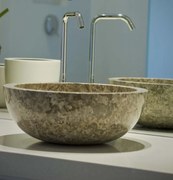 Indera Gemma 501 Ø45 cm Grey Kamenné umývadlo leštený mramor