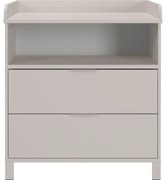 Krémová detská komoda s prebaľovacím pultom 89x102x77 cm Alkmaar – Germania