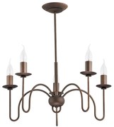 Luster na tyči CARTELL 5xE14/10W/230V bronzová