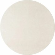 Ayyildiz, Kusový koberec Joy 1400 cream kruh, 120x120 (priemer) kruh, biela, chodba / predsieň