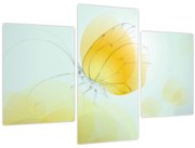 Obraz - Žltý motýľ (90x60 cm)